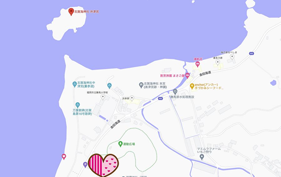 志賀海神社 中津宮 沖津宮 駐車場